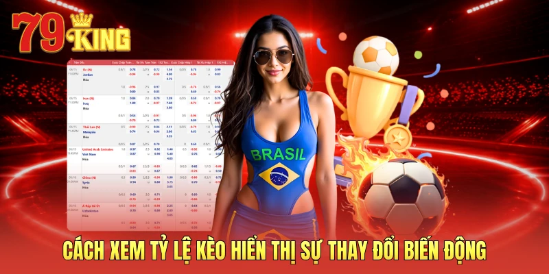 Cách xem tỷ lệ kèo hiển thị sự thay đổi biến động